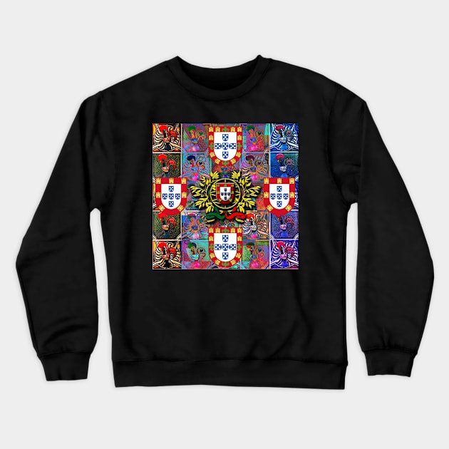 Portuguese folk art Crewneck Sweatshirt by Azorean1963